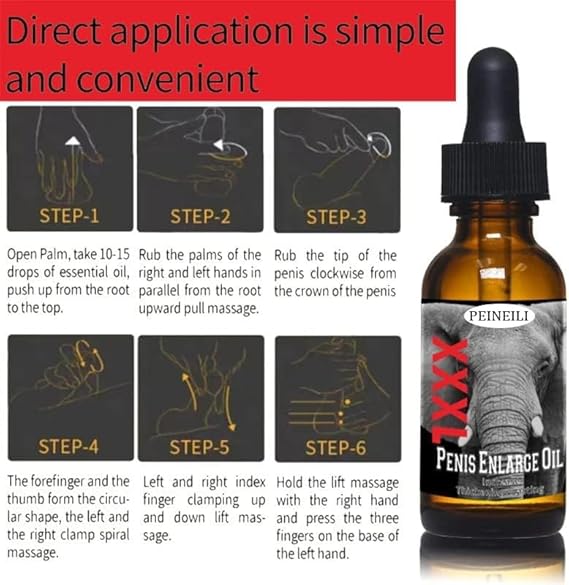 XXXL Enlarging oil, permanent Penis growth oil, Essential oil for sex.