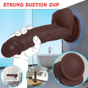Sex Toys Dildo Realistic Silicone Dildo, Adult Toys for Women and Couple 7.8 Inch (Brown)
