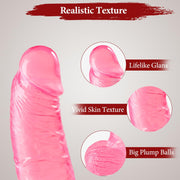 10 Inch Pink Dildo Big Dildos, Soft Realistic  Sex Toys for Women and Couple.