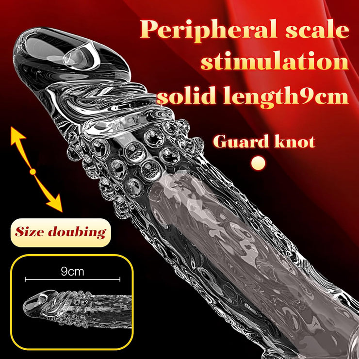 Penis Sleeve with Cock Ring, Penis Extender and Penis Enlarger for Men