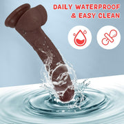 Sex Toys Dildo Realistic Silicone Dildo, Adult Toys for Women and Couple 7.8 Inch (Brown)