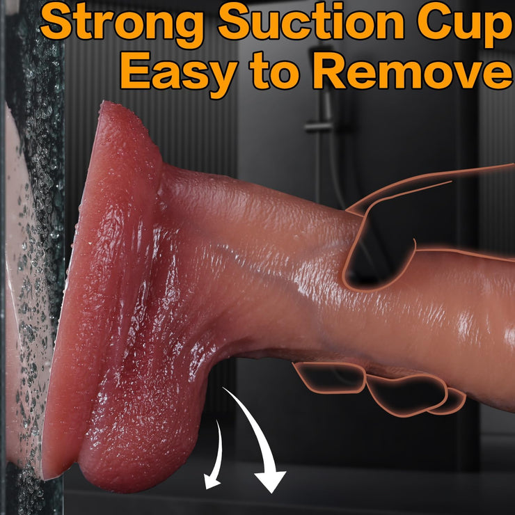 Sex Toys Realistic Dildo, 10 Inch Thick Silicone Dildo, Soft Big Safety Penis