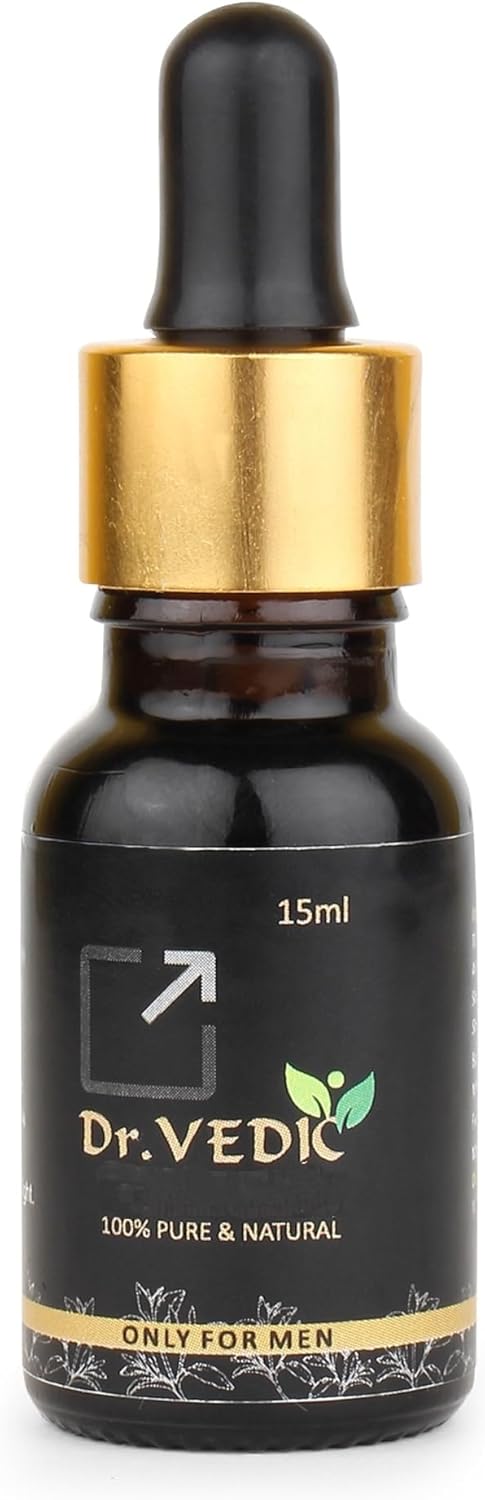 Men's Ayurvedic Oil Pure & Natural (Black) (15 ml Pack of 1)