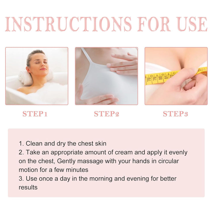 Chest Skin Care Mask for Fast Growth Increase Elasticity Firming Lifting 50 g