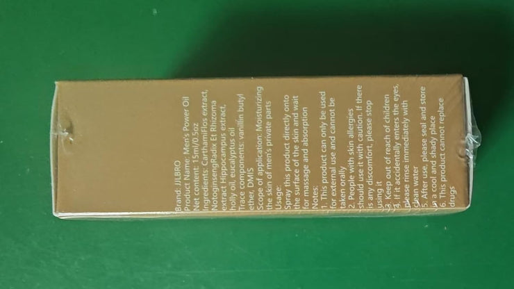 XXL Men's Enlarging Essential Oil,  Huge Enhanced Size, Thickness, Strength 30 ml