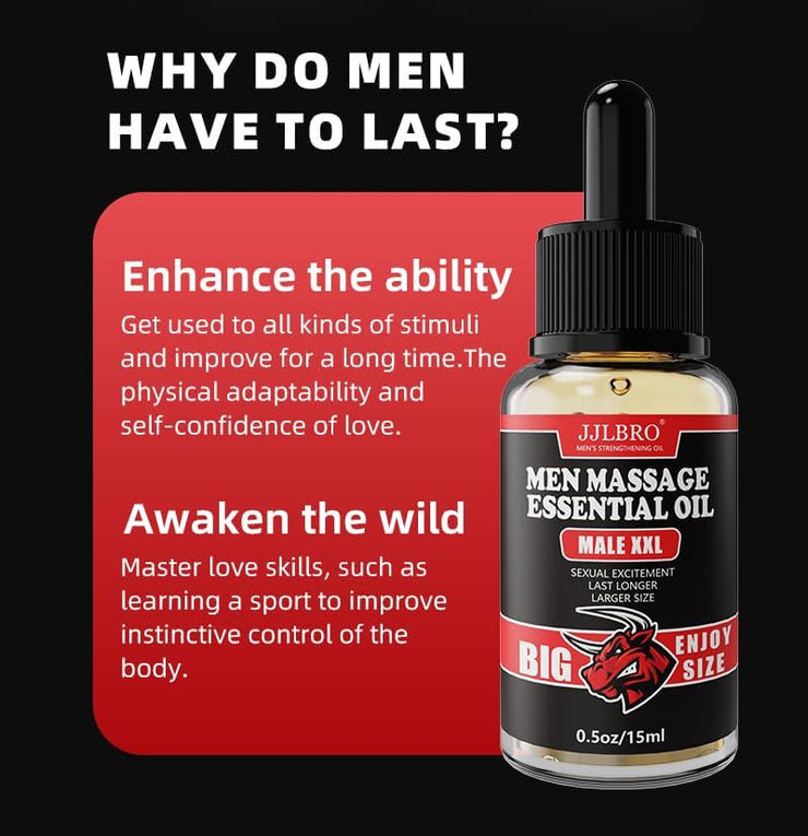 big XXXL Extra Power Strength Men Massage Essential Oil 30 ml