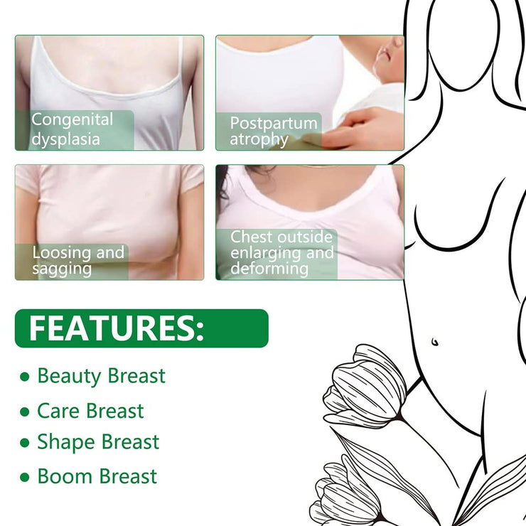 Breast Enlargement Oil - Firming & Lifting Cream for Natural Breast Growth, Perfect Curve for All Skin Types