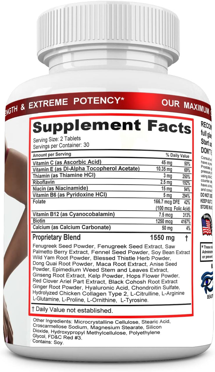 X-Large Breast Enlargement, Breast Enhancer, Bust Enhancement Pills