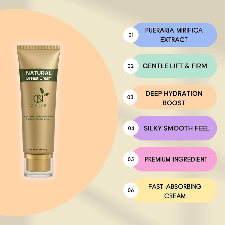 Natural Breast Enhancement and Enlargement Cream, Designed to Lift, Firm and Increase Your Bust Size for BIG Boobs, 3.5 Oz