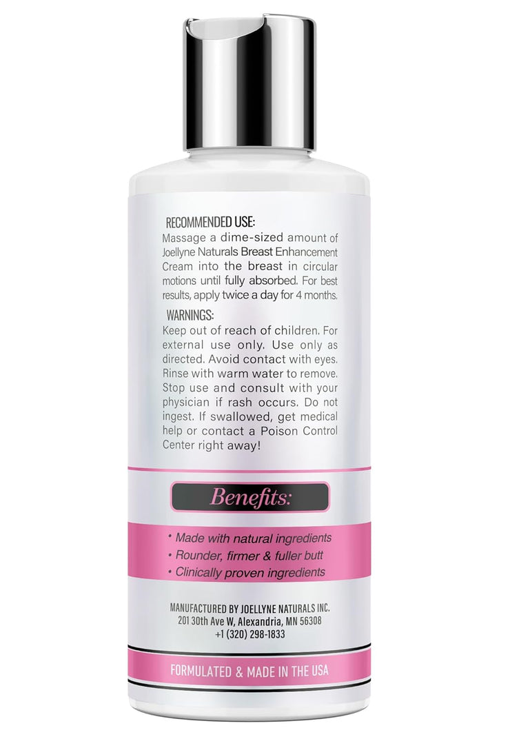 Powerful Breast Lifting & Plumping Cream - USA Made, Natural Bust Growth & Enlargement - 4 fl oz
