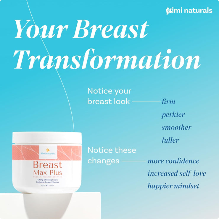 Naturals Breast Max Plus - Breast Enhancement Cream - Breast Enlargement - 4 OZ