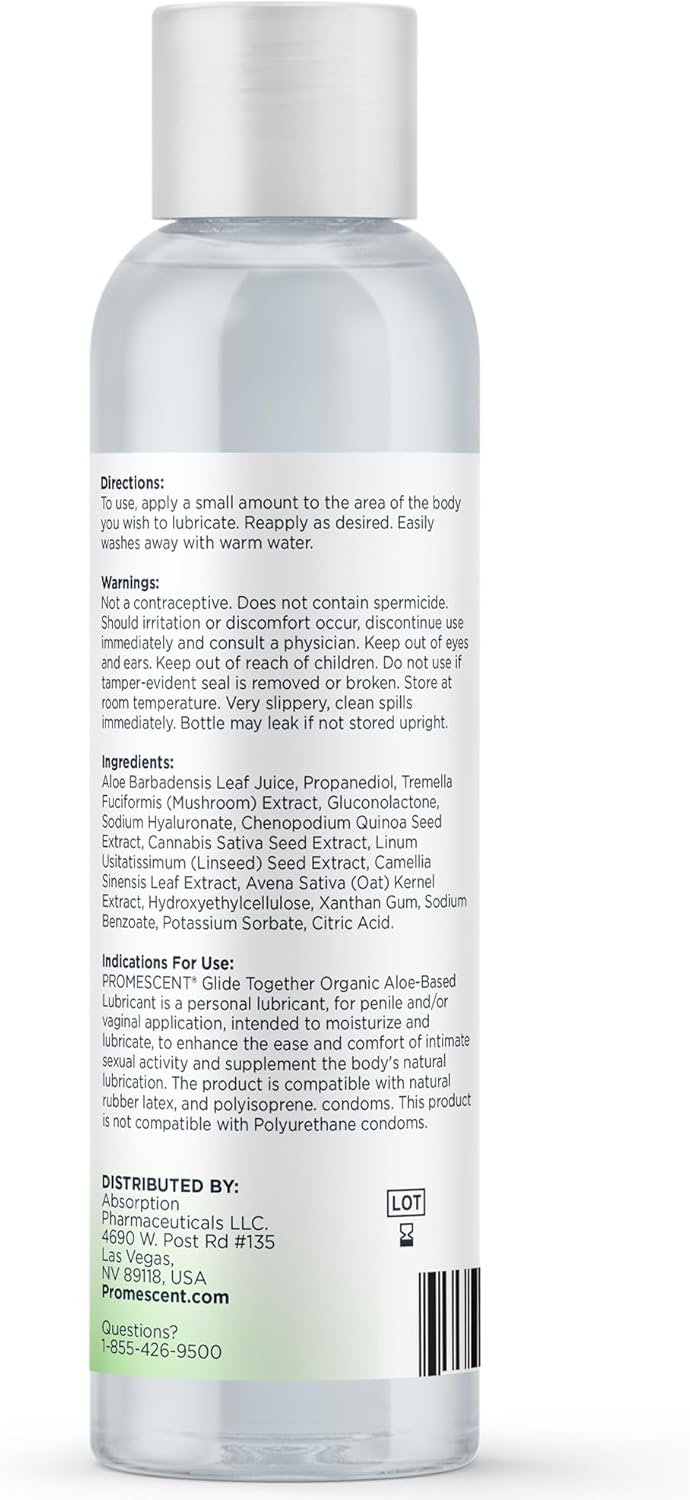 Organic Lube with Natural Ingredients, Premium Personal Lubricant for Couples.