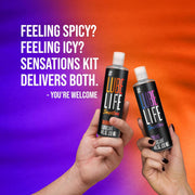 Lube Life Sensations  Kit Water Based Cooling & Warming Lubricant