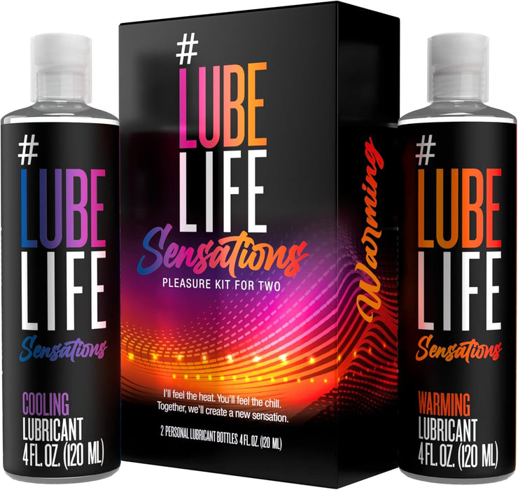 Lube Life Sensations  Kit Water Based Cooling & Warming Lubricant