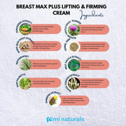 Naturals Breast Max Plus - Breast Enhancement Cream - Breast Enlargement - 4 OZ