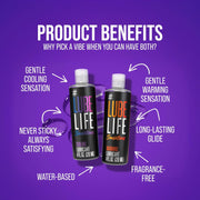 Lube Life Sensations  Kit Water Based Cooling & Warming Lubricant
