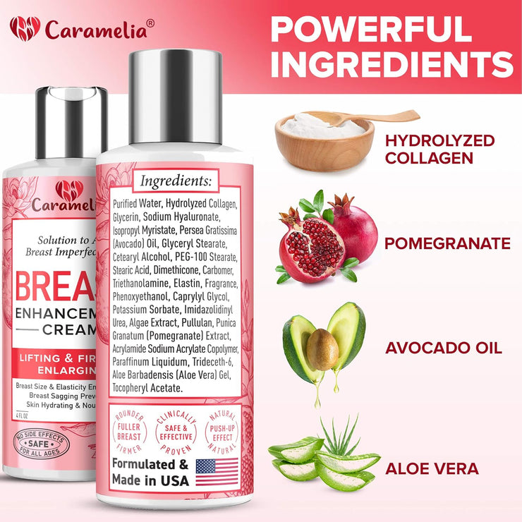 Breast Enhancement Cream - USA Made, Firming & Lifting, 4 Fl Oz