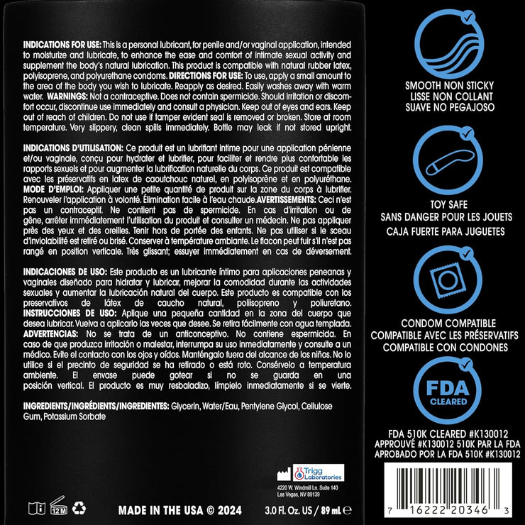 Lube for Men, Women & man; Couples, Water-Based Lubricant  3 fl oz